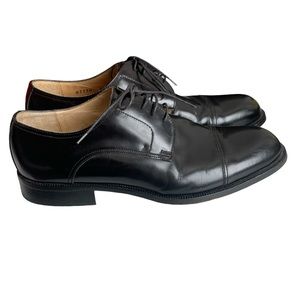 Panelli Men’s Black Oxford Leather Shoes Size 7